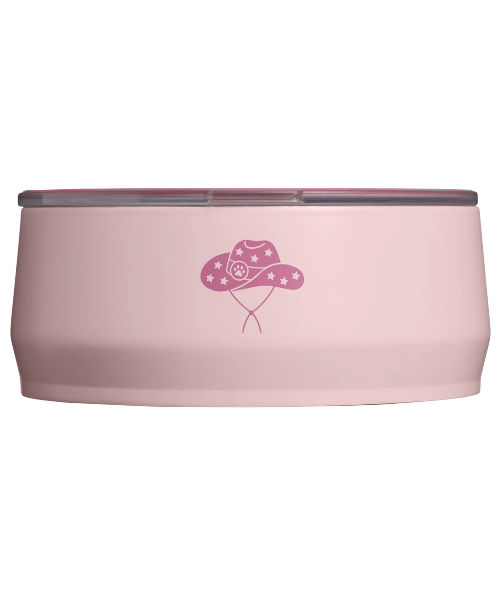 STANLEY PET BOWL PINK DOGWOOD WESTERN