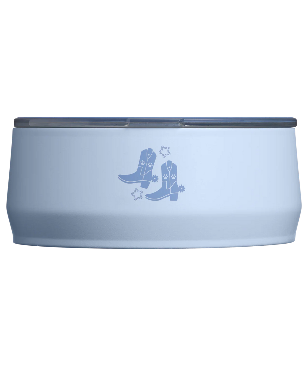 STANLEY PET BOWL LIGHT DENIM WESTERN