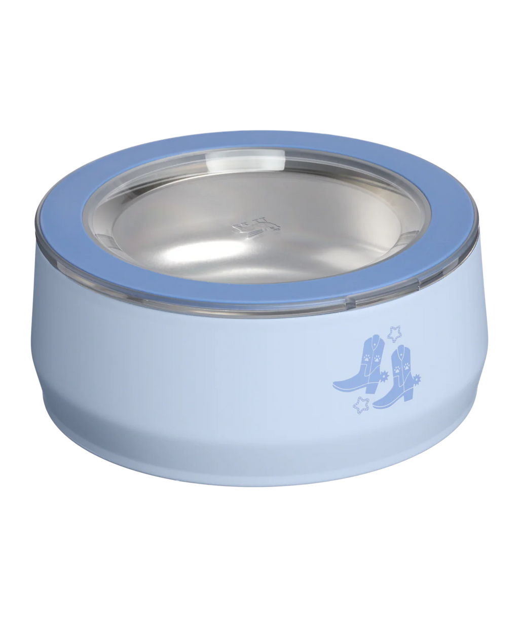 STANLEY PET BOWL LIGHT DENIM WESTERN